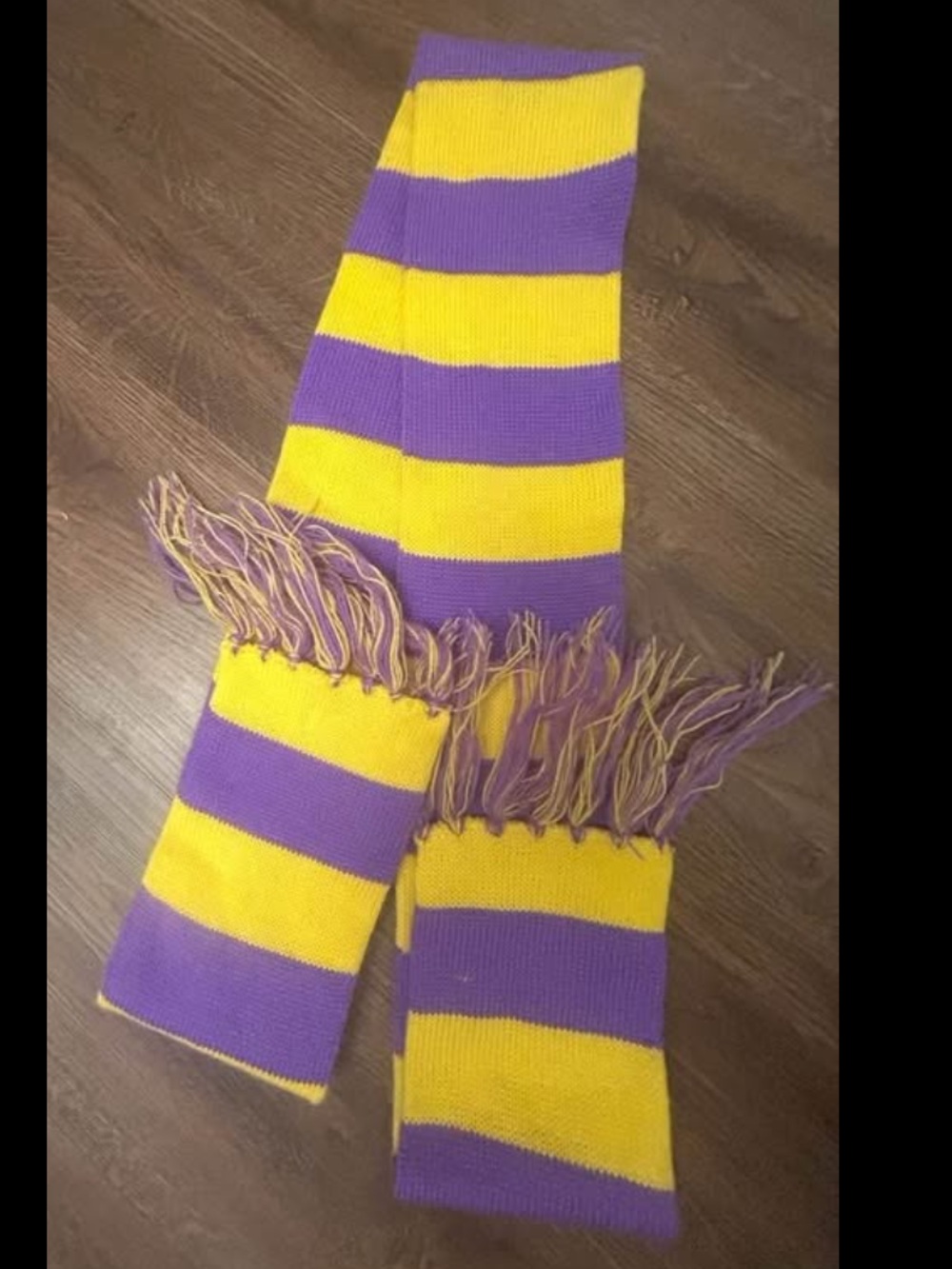 LSU Purple and Yellow Striped Scarf